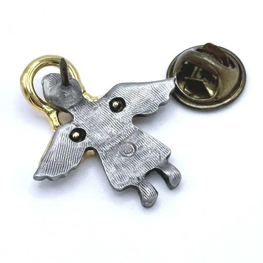 Angel Charm Lapel‎ Pin Silver Gold Tone Guardian Angel Pendant Faith Remembrance